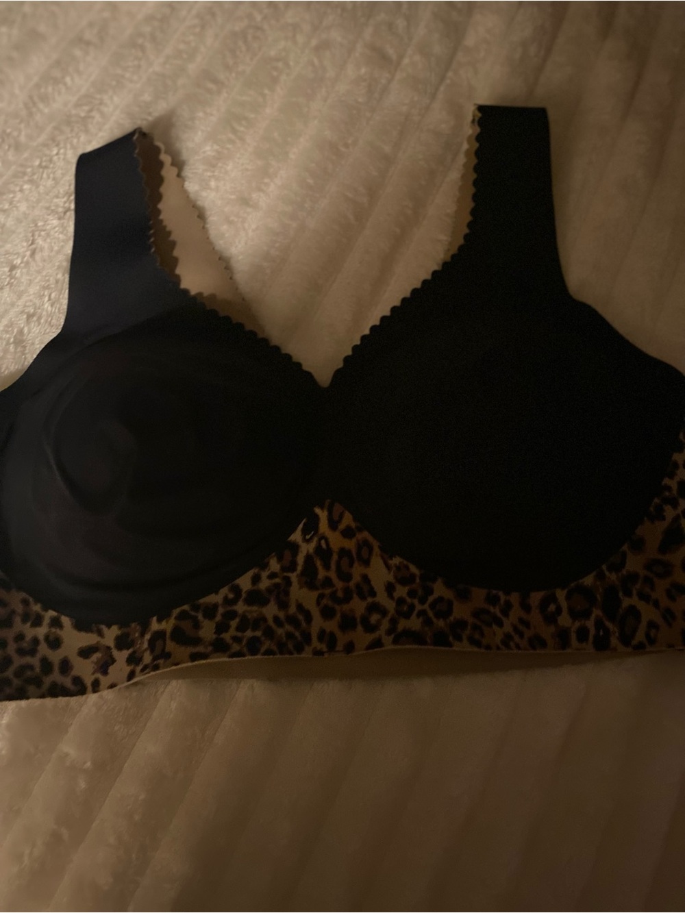 Evelyn and Bobbie Leopard-Print  Bra in Black and Brown